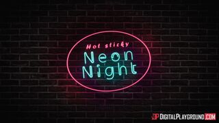 Hot Sticky Neon Night Danni Rivers, Damon Dice Digitalplayground Сover